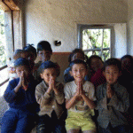 Children Greeting "Namaste"